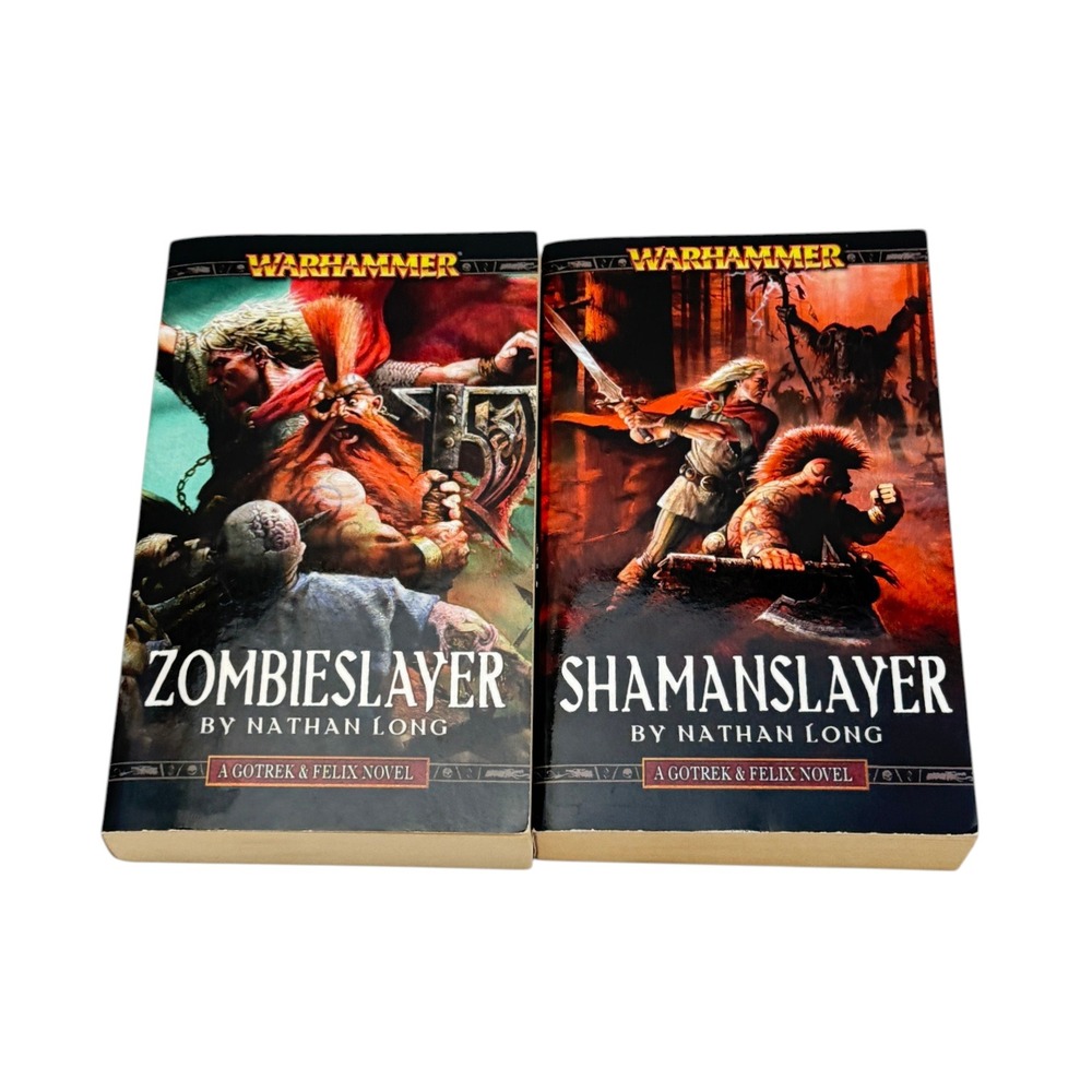 Warhammer Book Lot 2 PB Shamanslayer #11 Zombieslayer #12 1st Ed Book